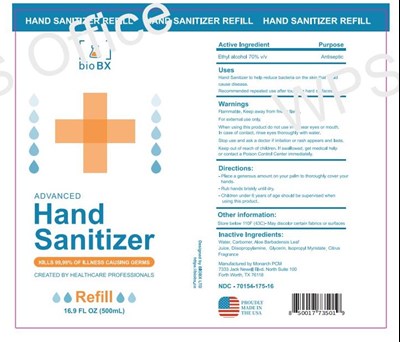 BioBx 2oz Sani Label - BioBX Hand Sani Label